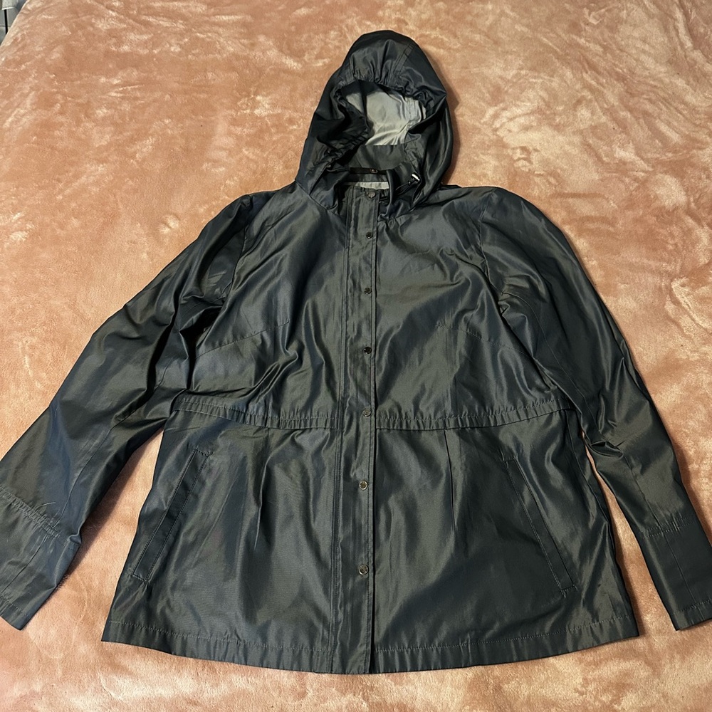 Daks London Navy Hooded Jacket